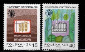 Poland Scott 2862-2863 MNH**FAO pair