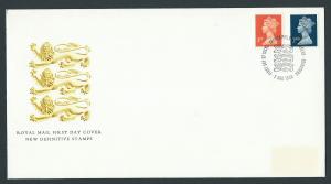 GB QEII 1990 Machins 1st and 2nd FDC VFU Walsall perf 14