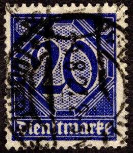 1920, Germany 20pf, Used, Sc OL12