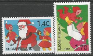 FINLAND 763-64 MNH CHRISTMAS R624