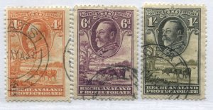 Bechuanaland 1933 KGV 4d to 1/ used