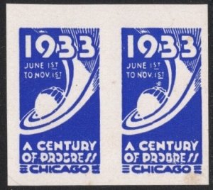 1933 US Cinderella A Century of Progress International Exposition Chicago MNH