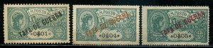 Portuguese Africa SC# MR1-3 War Tax MNG SCV $ 6.00