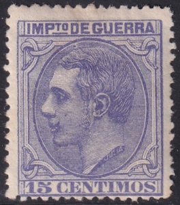 Spain 1879 Sc MR14 war tax unissued MH*