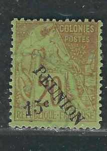 Reunion 30  Yv 30 MH Fine 1891 SCV $18.00