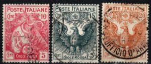 Italy #B1-3  F-VF Used CV $86.50 (X2625)