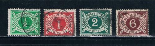 Ireland J1-J4 Used Postage Due (I726)