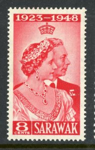 British Colony 1948 Sarawak Stamps Silver Wedding Set Scott #174-5 Mint G913 ⭐⭐⭐