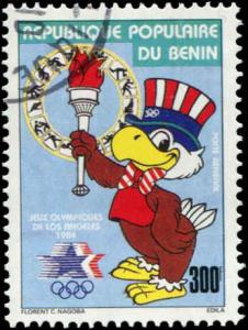 Benin SC# C318  Olympic Symbol Bird Used