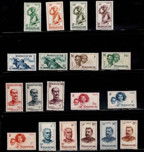 Madagascar Scott 269-285 MH**  1946 Completet set of 19