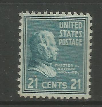 U.S,826, MNH, PORTRAIT OF CHESTER A. ARTHUR