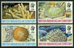 BIOT 44-47,MNH.Michel 44-47. Corals 1972.Acropora,Goniastrea,Fungia,