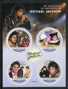 GUINEA-BISSAU 2023 65th ANNIVERSARY OF MICHAEL JACKSON SHEET MINT NH