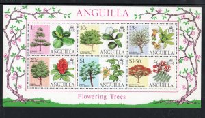 Anguilla Sc 252a 1976 Trees stamp sheet stamp mint NH