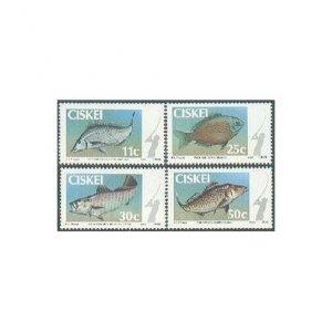 SA-Ciskei 69-72,MNH.Michel 70-73. Game Fish 1985.Lithognathus lithognathus,