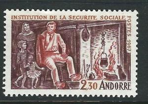 Andorra (French) 177 Y&T 183 MH VF 1967 SCV $9.75*