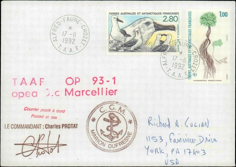 French Southern & Antarctic Territory #209, Antarctic Cachet and/or Cancel