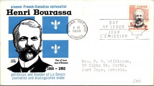 Canada 1968 FDC - Henri Bourassa - Ottawa, Ont - J8991