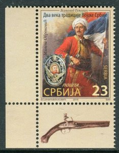 0872 SERBIA 2015 - Two Centuries of Tradition of the Serbian Army - Flag - MNH