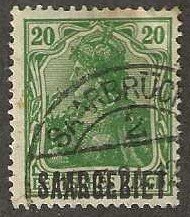 Saar,  # 47, used,  1920, (S17)
