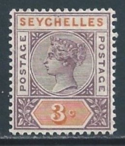 Seychelles #3 MH 3c Queen Victoria