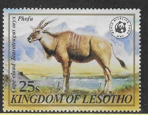 Lesotho #353 25s   Cape eland  (MNH) CV $5.75