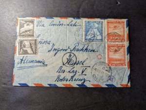 1941 Chile Airmail Cover Concepcion to Kassel Germany