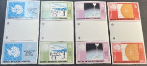 BRITISH ANTARCTIC TERR. # 82-85--MINT/NH--COMPLETE SET OF GUTTER PAIRS--1981