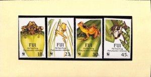 Fiji WWF World Wild Fund for Nature MNH stamps tree frog