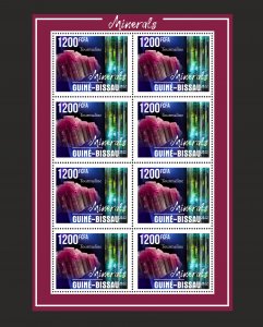 Stamps. Minerals, Geology Guinea - Bissau 2021 year , 6 sheet perforated