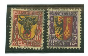 Switzerland #B10-B11 Used Single (Complete Set)