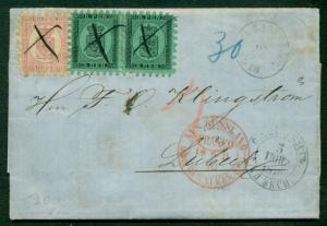 FINLAND 1870, cover to Germany via St. Petersburg Facit $2,900.00