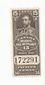 1930 Canada - King George V Weights and Measure #FWM62