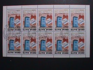 ​KOREA-1989 SC#2856-STAMPS SHOW LONDON'89 CTO FULL SHEET VERY FINE