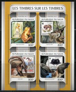 NIGER 2017  WWF THEMED STAMP ON STAMPS SHEET MINT NH