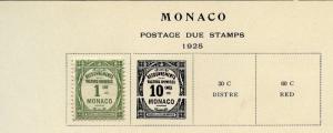 MONACO  LOT OF MINT HINGED & USED STAMPS