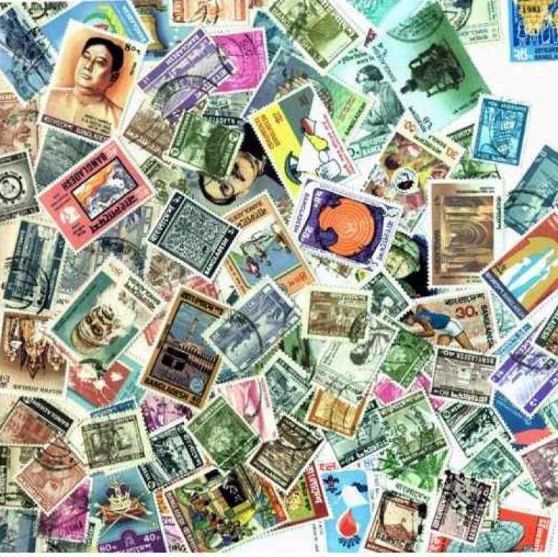 Bangladesh Stamp Collection- 100 Different Stamps