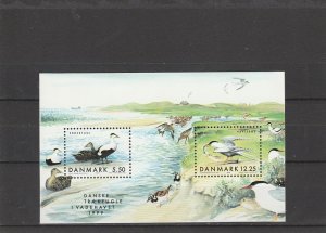 Denmark  Scott#  1166a  MNH  S/S  (1999 Migratory Birds)