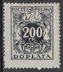 Poland #J53 Postage Due MH