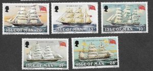 Isle Of Man MNH Set Sailing Links With The Falklands 1984