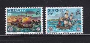 Guernsey 241-242 MNH Ships