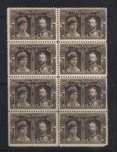 Canada #96 VF/NH Block Of Eight