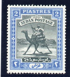 Sudan 1898 QV 2p black & blue MLH. SG 15. Sc 14.