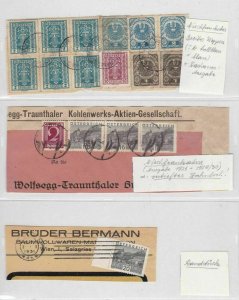 austria stamps cover fronts ref 12196