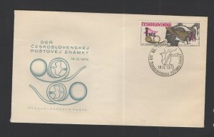 Czechoslovakia #1858 (1972 Stamp Day issue) on  unaddressed cachet FDC