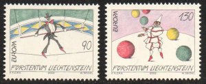 Liechtenstein Sc #1225-1226 MNH