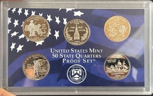 2000 United States Mint 50 States Quarters proof set