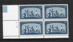 #2153 MNH Plate Block