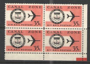 US/Canal Zone 1976 Sc# C53 MNH VG/F - Block 4 - 35 cent Air Mail