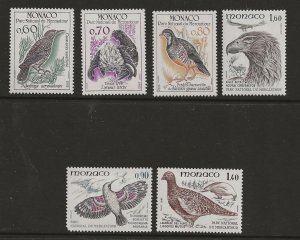 Monaco 1323-28  1982  set 6  vf  mint  hinged